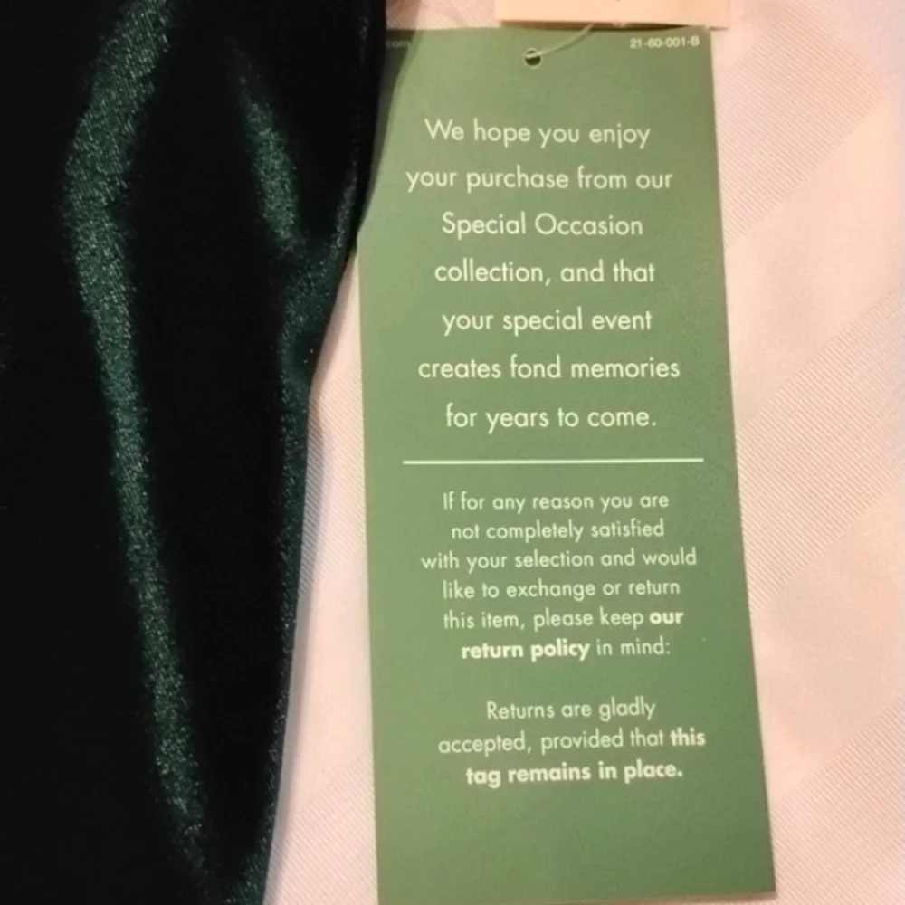 B Smart Junior Elegant Hunter Green Velvet Dress, Size: 3, NWT